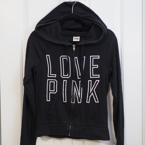 PINK Victoria's Secret Tops - Victoria's Secret PINK Full Zip Hoodie Sweatshirt